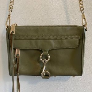 Rebecca Minkoff Olive Green Mini Mac Crossbody